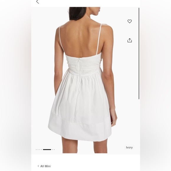 White bridal mini dress size 2 worn once - Picture 3 of 5